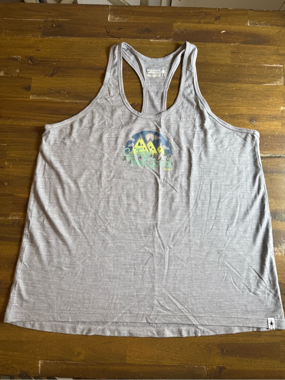 Smartwool Gray Merino Sport 150 Racerback Tank - top